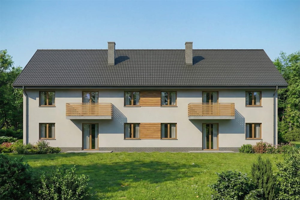 Projekt domu DM-6865 - wykończenie elewacji