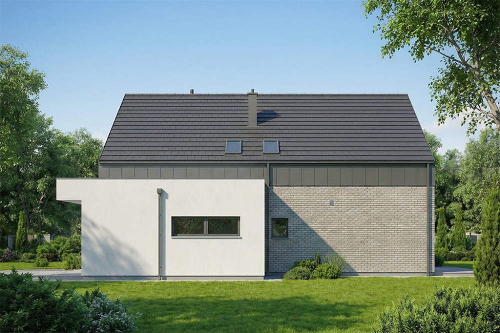 Projekt budynku DM-6901 - wykończenie elewacji