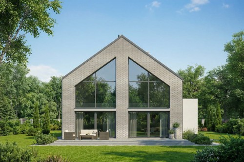 Projekt budynku L-6901 - wykończenie elewacji