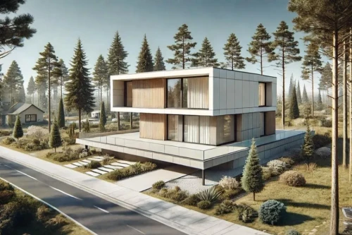 Koncepcja projektu domu DM-W161 - wykończenie elewacji