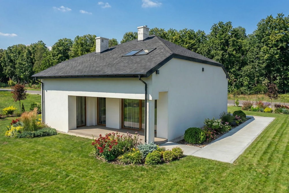 Projekt domu L-6864 - wykończenie elewacji