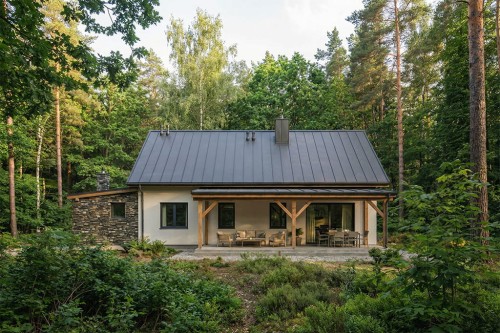 Projekt domu DM-6895 - wykończenie elewacji