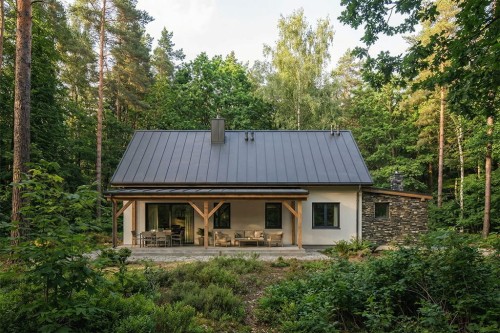 Projekt domu L-6895 - wykończenie elewacji