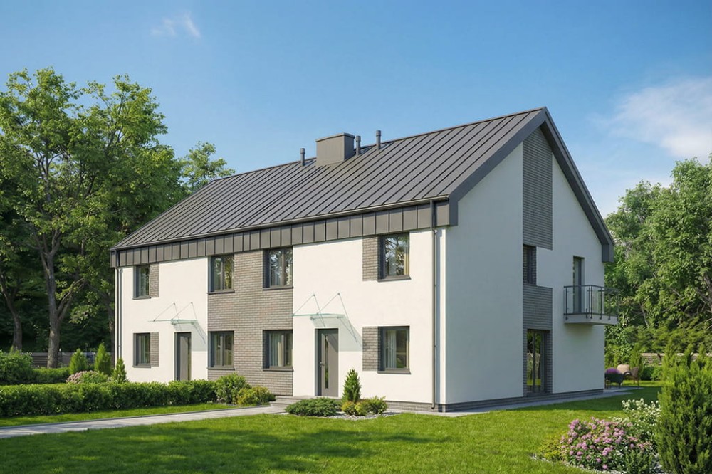 Projekt domu DM-6907 - wykończenie elewacji