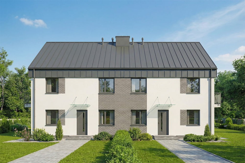 Projekt domu DM-6907 - wykończenie elewacji