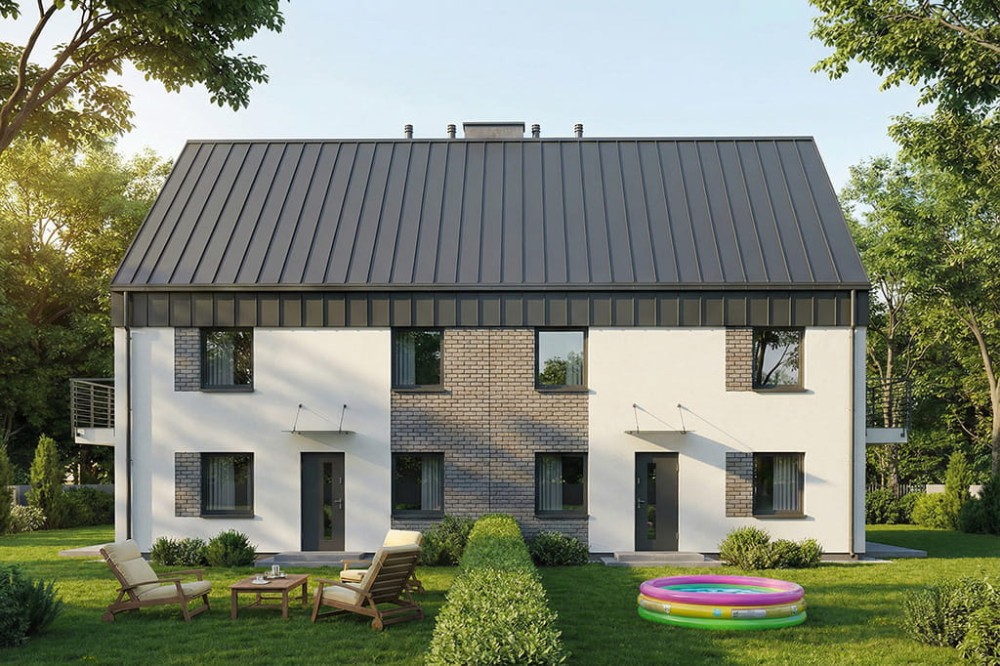 Projekt domu DM-6907 - wykończenie elewacji