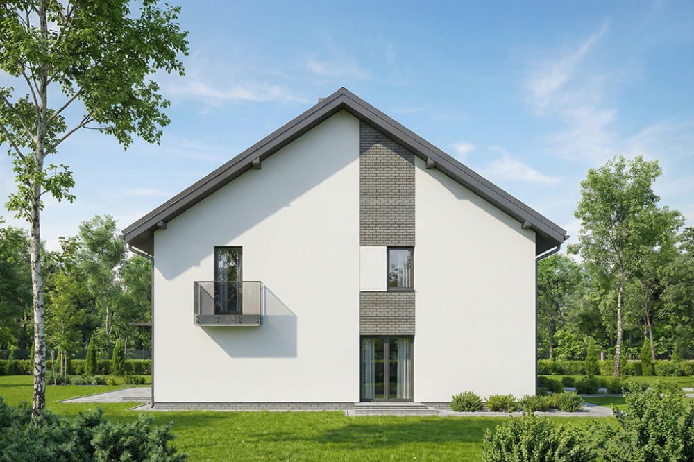 Projekt domu DM-6907 - wykończenie elewacji