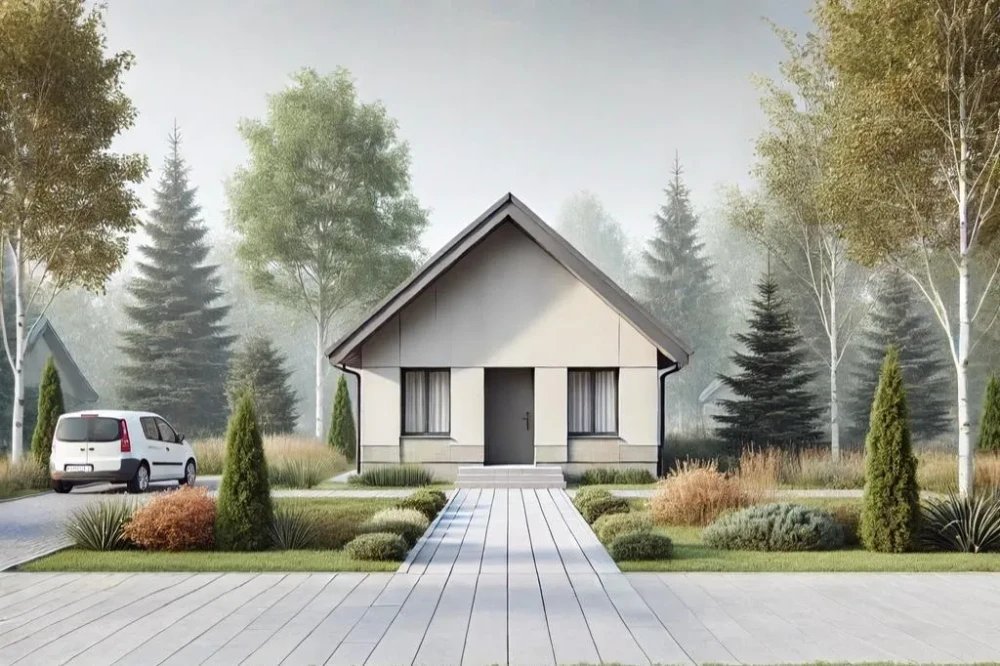Koncepcja projektu domu DM-W194 - wykończenie elewacji