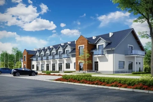 Projekt budynku LK-67B - wykończenie elewacji