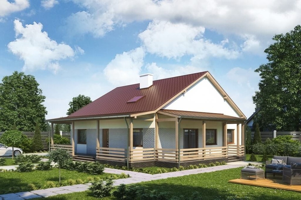 Projekt domu L-6617 - wykończenie elewacji