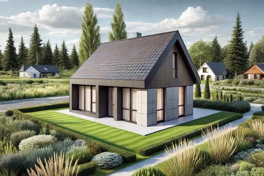 Koncepcja projektu domu DM-W220 - wykończenie elewacji