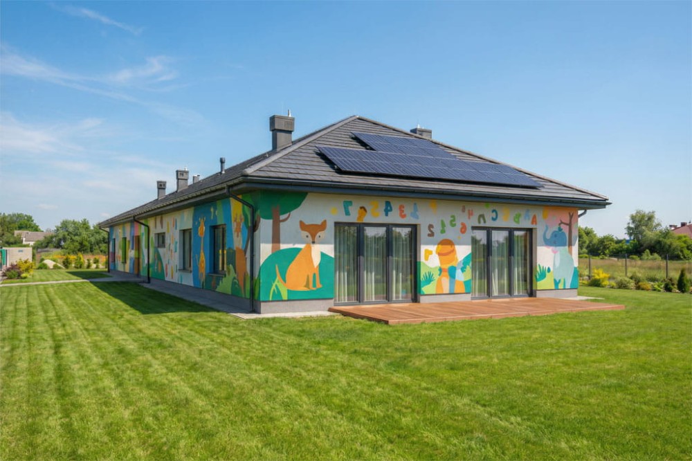 Projekt budynku LK-164 - wykończenie elewacji