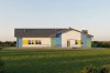 Projekt przedszkola LK-82 B, parterowy ze strychem nieużytkowym w przestrzeni którego zlokalizowano urządzenia techniczne, niepodpiwniczony - wizualizacja elewacji lewej