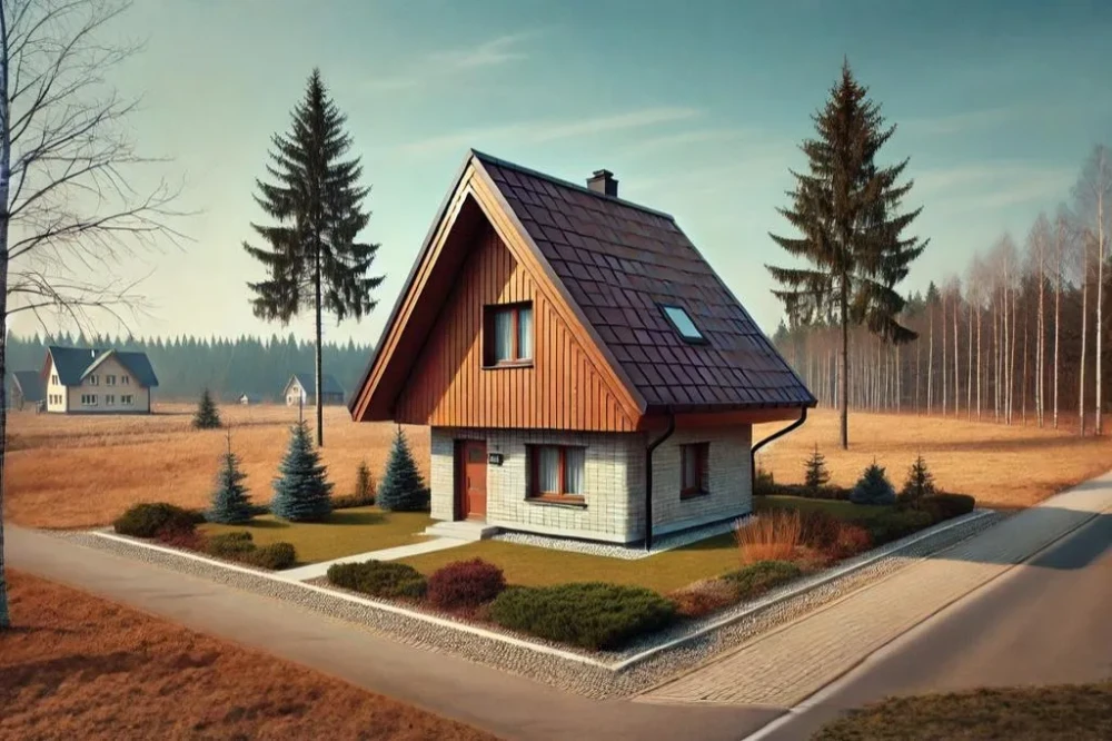 Koncepcja projektu domu DM-W228 - wykończenie elewacji