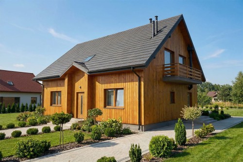 Projekt domu L-6874  - wykończenie elewacji