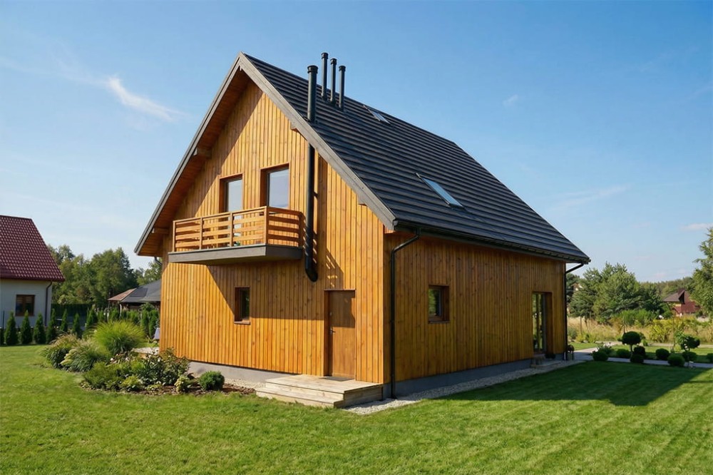 Projekt domu L-6874  - wykończenie elewacji