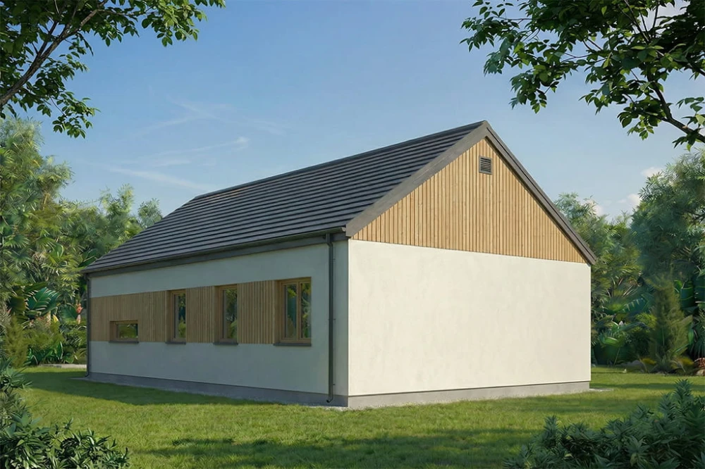 Projekt budynku L-6890 - wykończenie elewacji