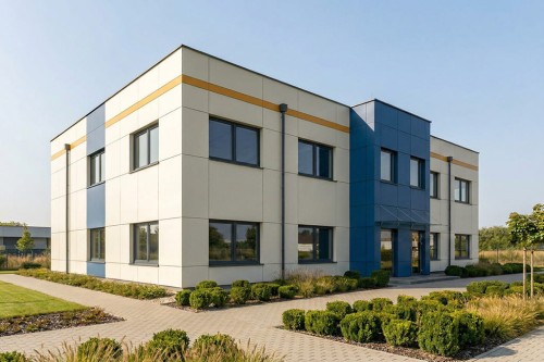 Projekt budynku K-150 - wykończenie elewacji