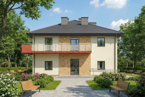 Projekt budynku K-65B - wykończenie elewacji