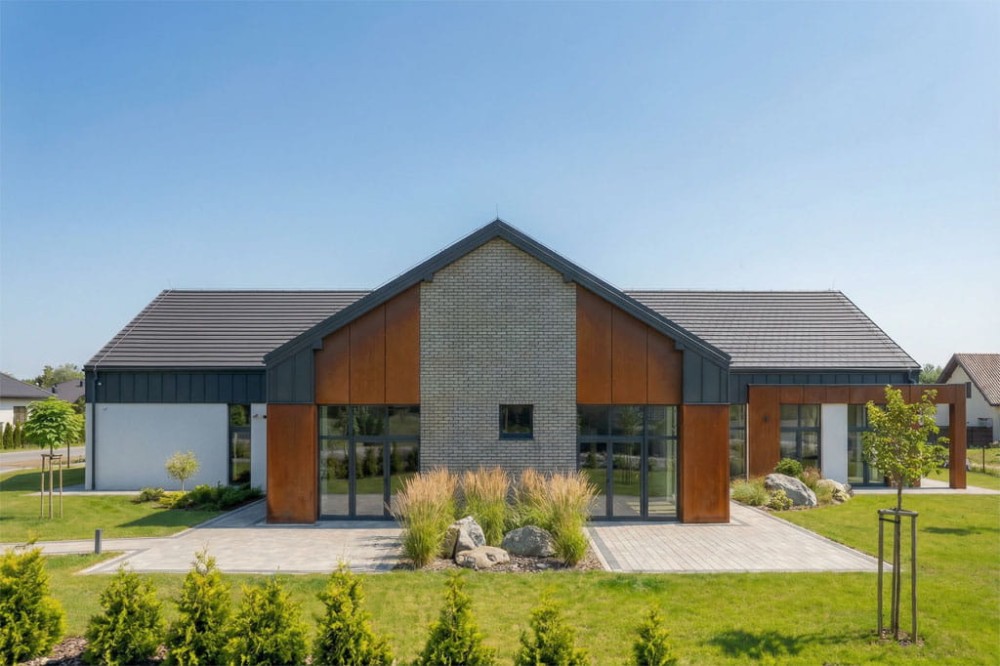 Projekt budynku K-168 - wykończenie elewacji