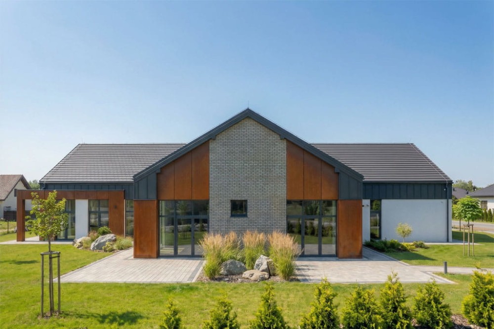 Projekt budynku LK-168 - wykończenie elewacji