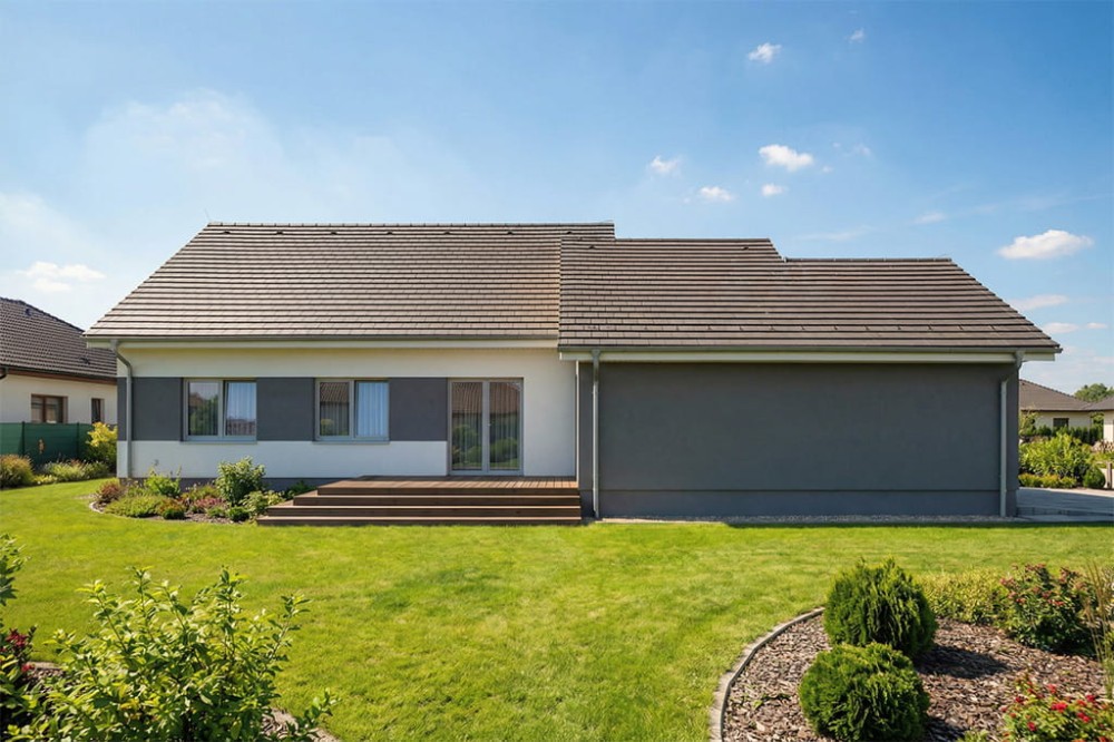 Projekt domu Orexum 2 L-6903, parterowy, bez piwnicy - wizualizacja elewacji