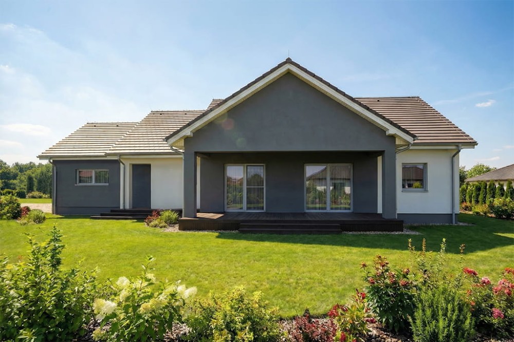 Projekt domu Orexum 2 L-6903, parterowy, bez piwnicy - wizualizacja elewacji