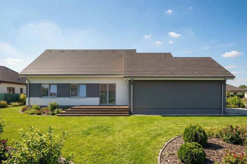 Projekt domu Orexum 2 L-6903, parterowy, bez piwnicy - wizualizacja elewacji