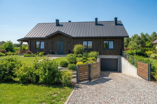 Projekt domu Arveni 2 L-6899, parterowy, podpiwniczony, bez garażu - wizualizacja elewacji