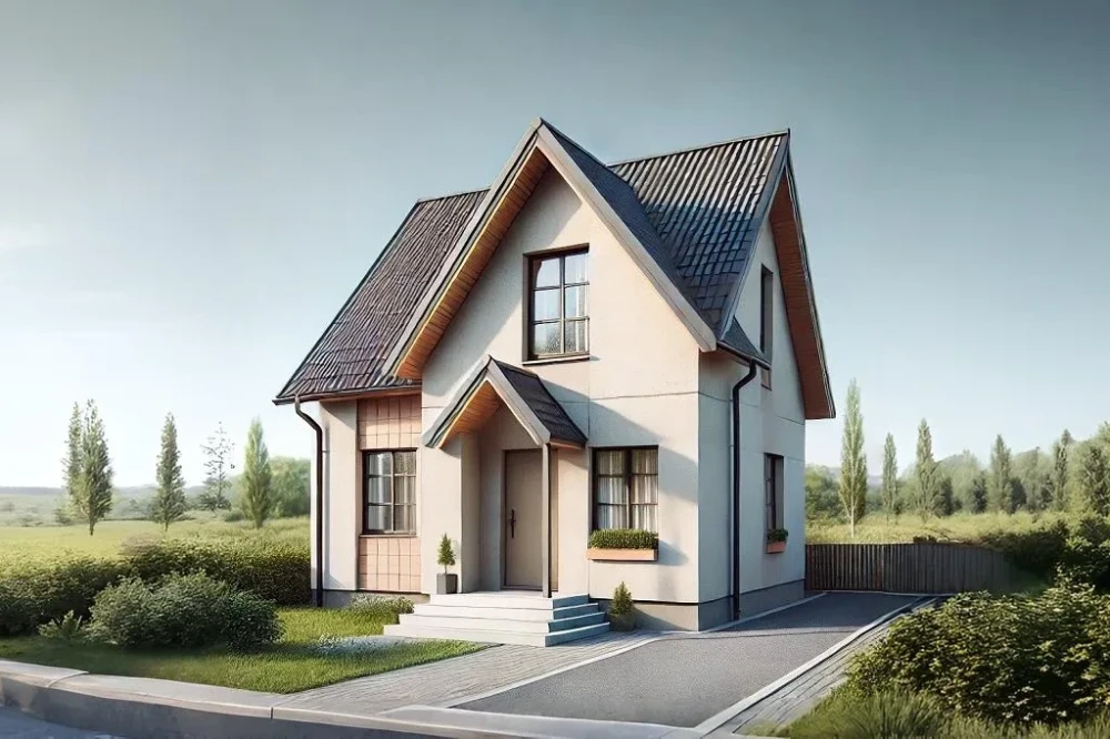 Koncepcja projektu domu DM-W030 - wykończenie elewacji