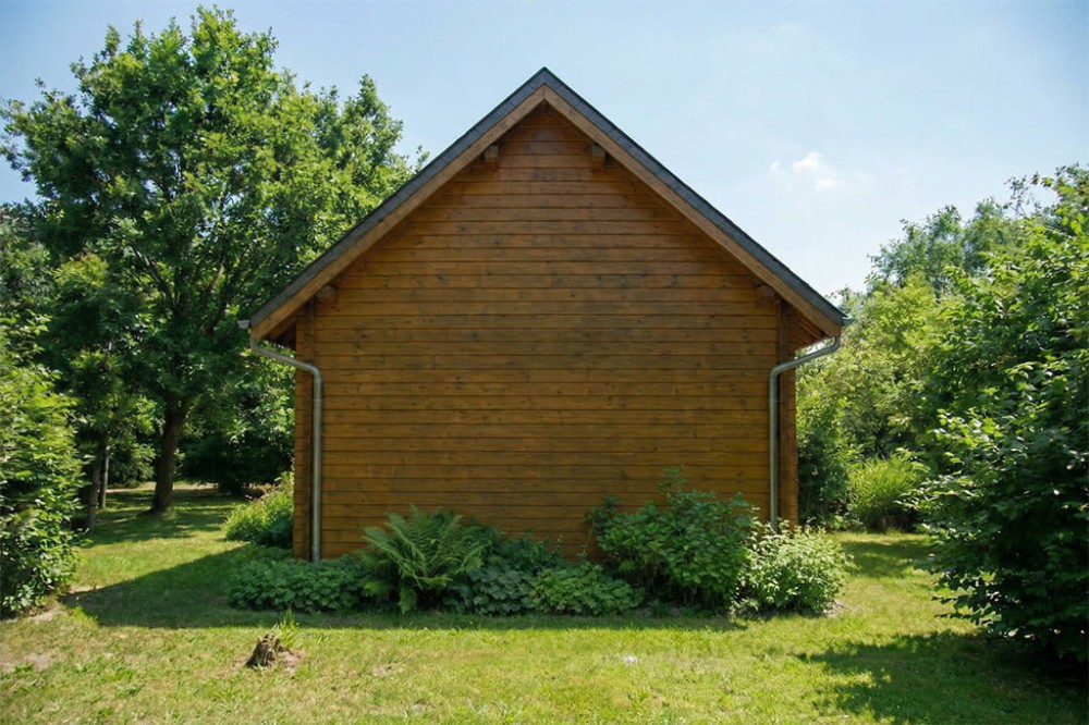 Projekt domu Zenna S 2 L-6818 S, sezonowy, parterowy z użytkowym poddaszem, niepodpiwniczony - wizualizacja elewacji