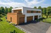 Projekt domu Celsa 2 L-6857, piętrowy, niepodpiwniczony, z 2 garażami – wizualizacja elewacji