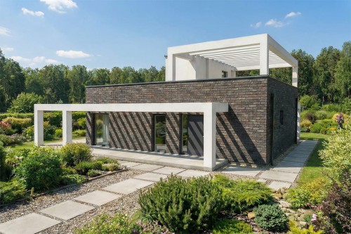 Projekt domu Atra 2 L-6875, parterowy, bez podpiwniczenia – wizualizacja elewacji