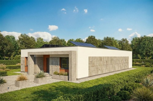 Projekt budynku DM-6882 - wykończenie elewacji