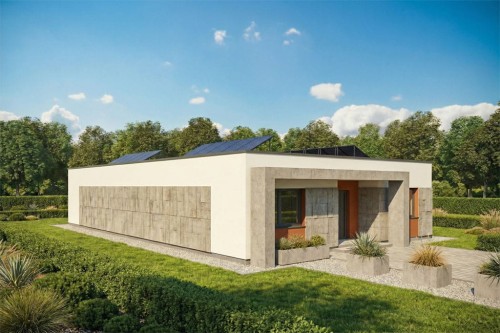 Projekt budynku L-6882 - wykończenie elewacji