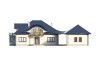 Projekt domu Kosacice 2 L-6587, dom parterowy z poddaszem mieszkalnym, niepodpiwniczony - wizualizacja elewacji frontowej