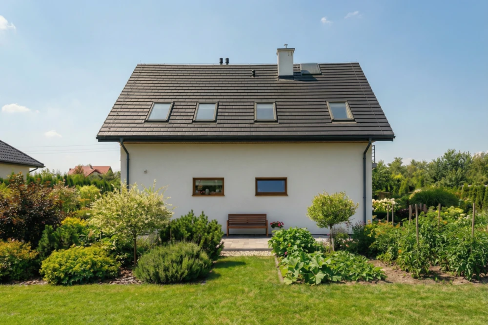 Projekt budynku gospodarczego ZG-59 B - wizualizacja elewacji prawej