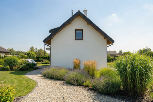 Projekt budynku gospodarczego LZG-59 B - wizualizacja elewacji ogrodowej