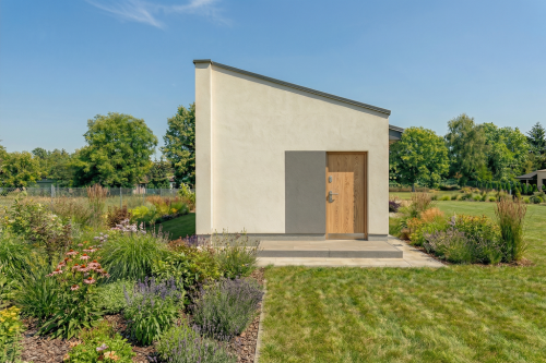 Projekt budynku gospodarczego LZG-119 - wizualizacja elewacji frontowej