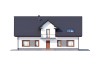Projekt domu Makowo DM-6531, parterowy z poddaszem, bez garażu, niepodpiwniczony - wizualizacja elewacji frontowej