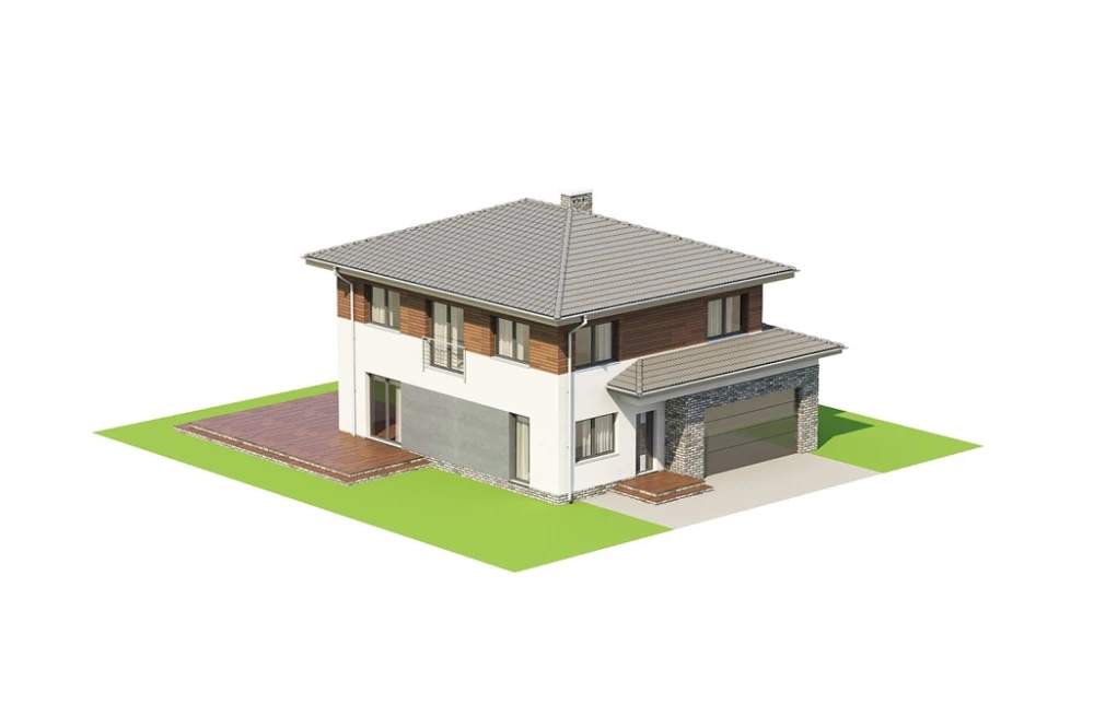 Projekt domu Igetio DM-6679, piętrowy z garażem, jednorodzinny - model
