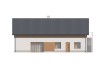 Projekt domu Ibala 2 L-6646, lokalno - usługowy, parterowy z poddaszem nieużytkowym - wizualizacja elewacji  ogrodowej