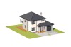 Projekt domu Mursa 2 L-6801, piętrowy, niepodpiwniczony, z garażem jednostanowiskowym - model