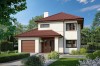 Projekt domu Mursa tech. DM-6801 tech., piętrowy, niepodpiwniczony, z garażem jednostanowiskowym - kolorystyka wersja 3