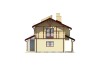 Projekt domu Civetta Due L-6468, piętrowy, z garażem, bez podpiwniczenia - elewacja lewa