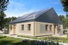 Projekt domu Tarmona 2 tech. L-6757 tech., parterowy z antresolą, dwulokalowy, niepodpiwniczony, bez garażu - kolorystyka wersja 3