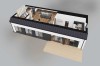 Projekt domu Bellaria DM-6705, parterowy z antresolą, bez garażu, bez podpiwniczenia - rzut 3D poddasza