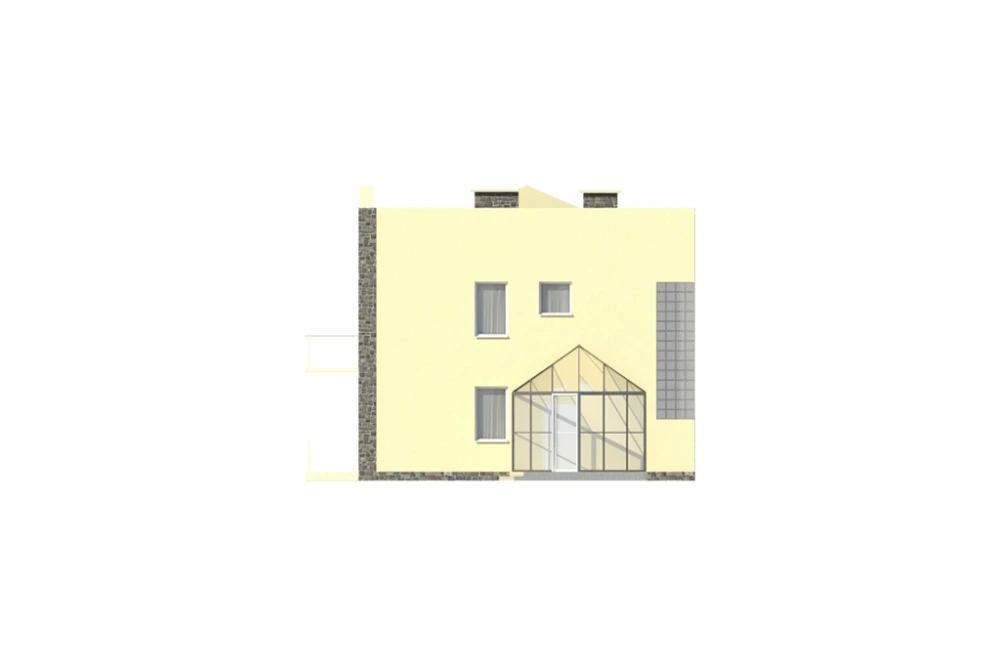 Projekt domu Skotniki DM-5591, piętrowy, bez podpiwniczenia - elewacja frontowa