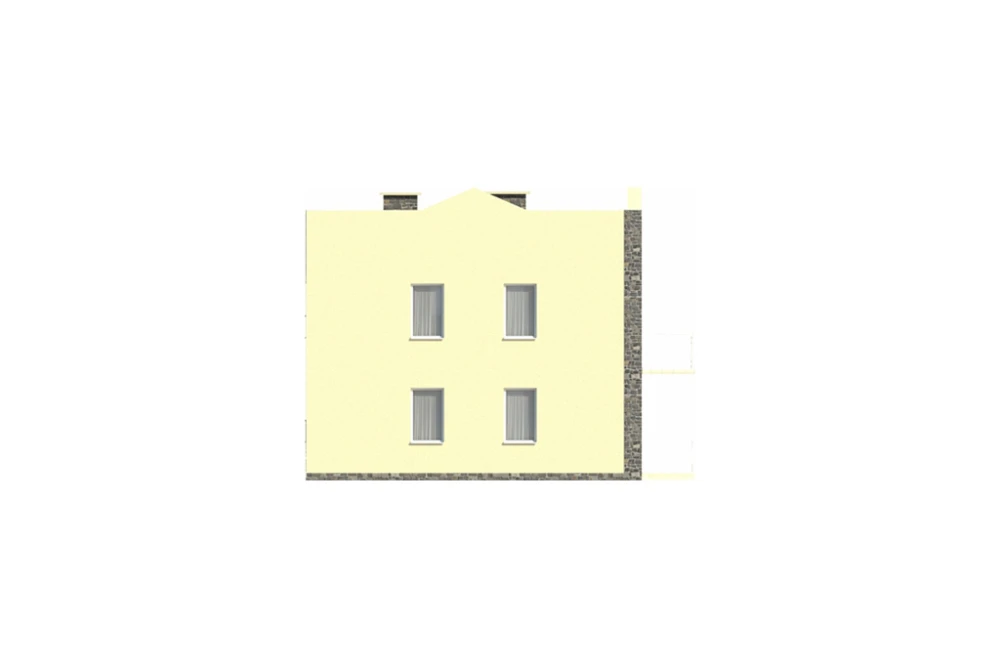 Projekt domu Skotniki DM-5591, piętrowy, bez podpiwniczenia - elewacja ogrodowa