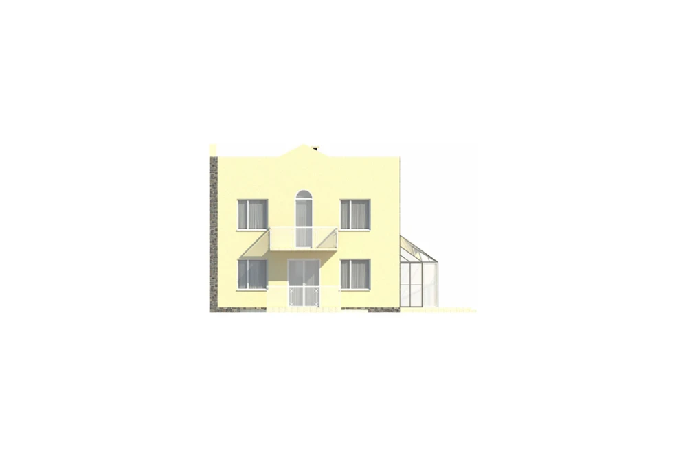 Projekt domu Skotniki DM-5591, piętrowy, bez podpiwniczenia - elewacja lewa